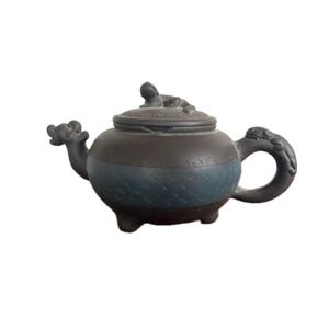 Antique Yixing Zisha Dragon Teapot: Chinese Pottery Tea Pot