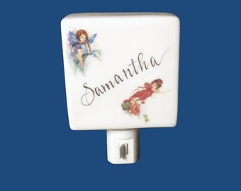 NEW*Personalized White Porcelain Fairy Nightlight