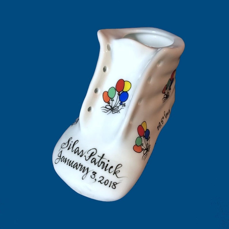 Personalized Hand Painted Porcelain Baby Shoe with Etsy