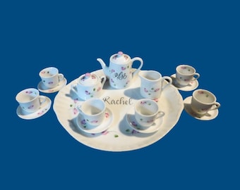 Personalized Hand Painted Child's Mini Tea Set-Baby Gift