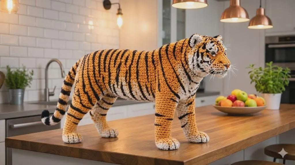30 Tiger Crochet Patterns: Realistic, Cute, and Giftable Designs for Every Crocheter 18 Realistic Standing Tiger Crochet Pattern | Bengal Big Cat Plush
