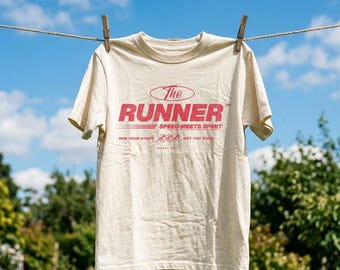 Camiseta vintage para corredores, camiseta retro con estampado de maratón, corre tu historia, no la carrera.