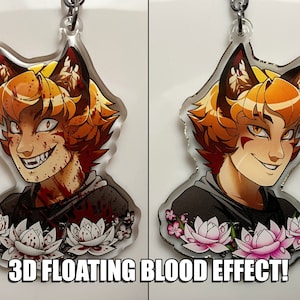 Keychain - 3D Blood Splatter - BTD - Ren