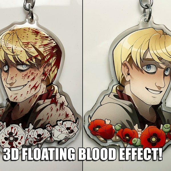 Keychain - 3D Blood Splatter - BTD - Lawrence