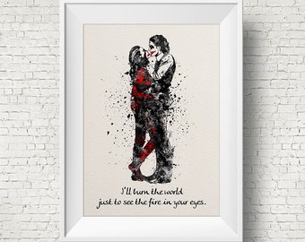 Joker And Harley Art Etsy