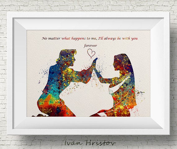 Pocahontas John Smith Citation Amour Disney Princesse Etsy