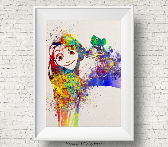 Pocahontas John Smith Quote Love Disney Princess Watercolor Print Archival Fine