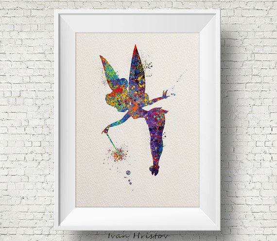 Tinkerbell Disney Aquarelle Imprimer Fee Clochette Chambre Etsy Tinkerbell Disney Aquarelle Imprimer Fee Clochette Chambre Etsy
