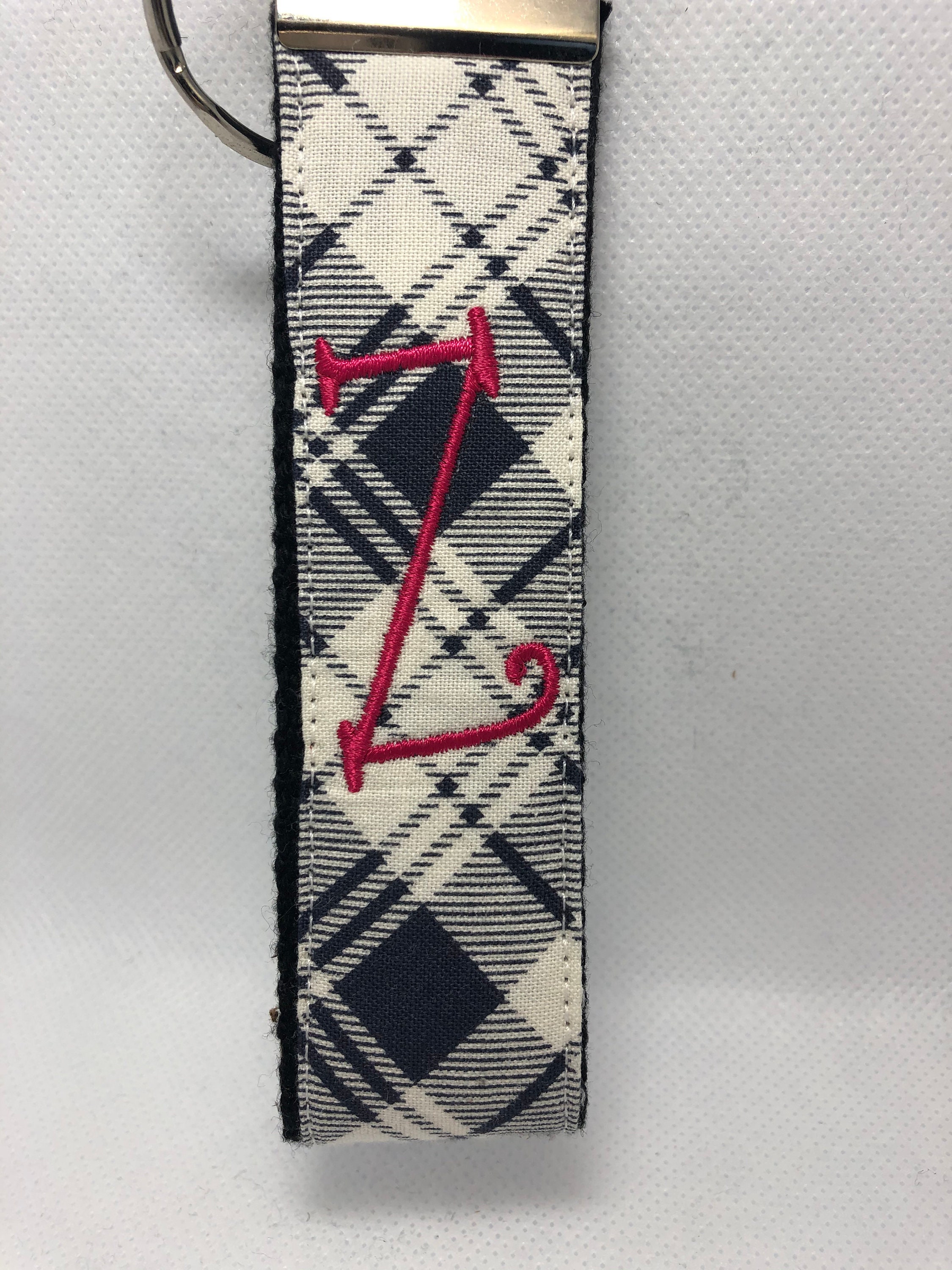 Personalized Embroidered Keychains Initial Z Etsy UK