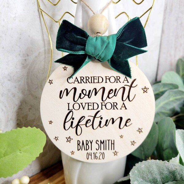 Infant Loss, Baby Loss Ornament, Personalized Infant Loss Keepsake