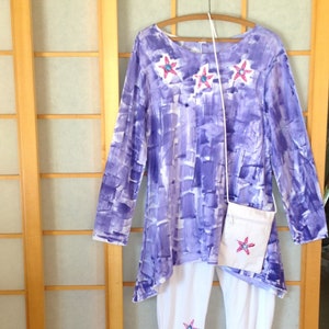 star fish on periwinkle with coordinating leggings
