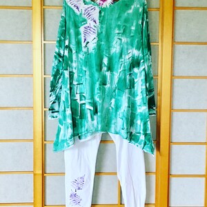 Ferns on spruce with coordinating leggings