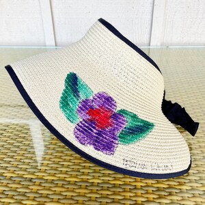 purple plumeria visor