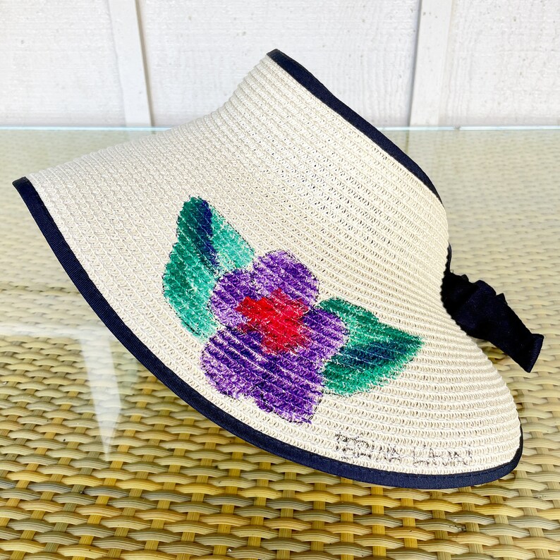 purple plumeria visor