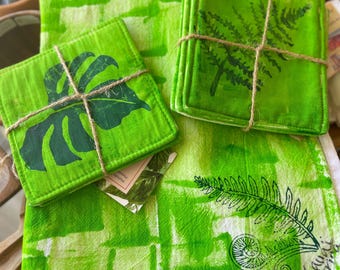 Cotton Flour Sack Towels Hand painted from Kaua&#39;i Hawaii Kitchen/Bath towels