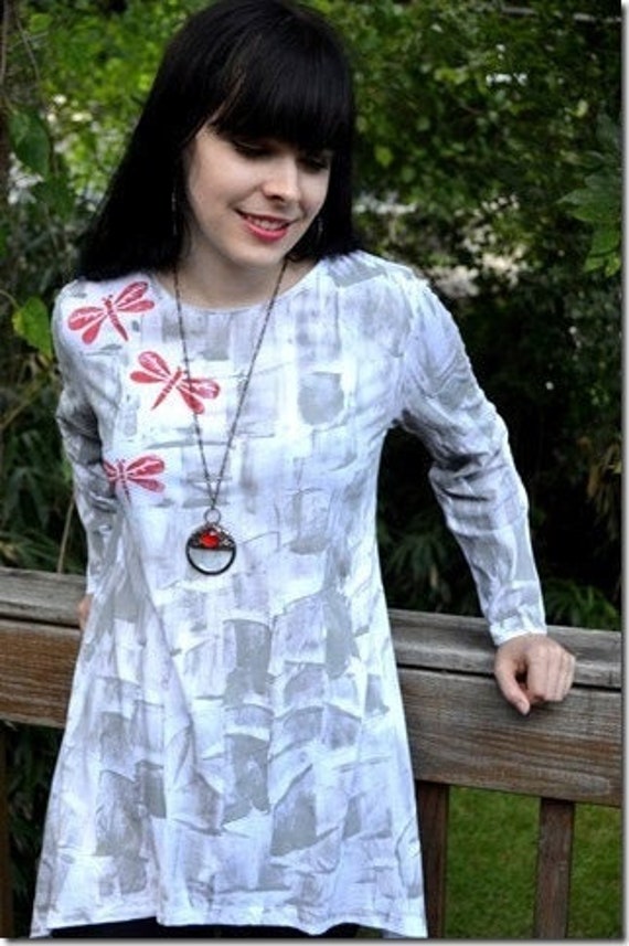 Neutral Tones Long Sleeve Tunic Cotton 