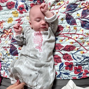 dragon sleep sack on gray