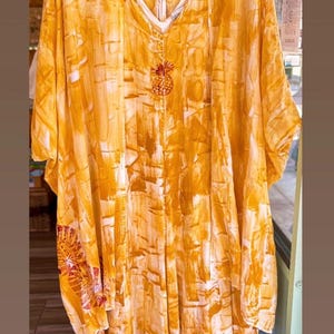 Hand Painted Kimono Asymmetric Kimono Jacket Rayon Ruana Hawaii Kauai ...