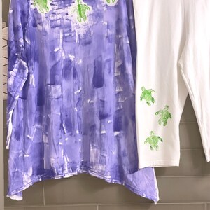 Honu lei on periwinkle w/ coordinating crop legging different styles available