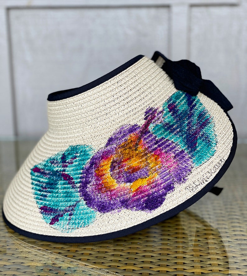 purple hibiscus visor