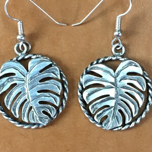 Leaf Sterling silver earrings handmade