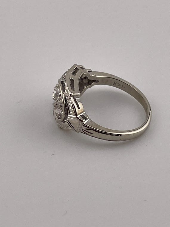 Art Deco Diamond Ring - image 8
