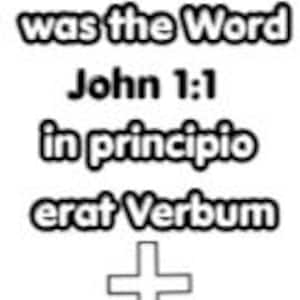 May include: A vertical bookmark featuring a black and white line drawing of a globe at the top, followed by the text "in the beginning was the Word John 1:1 in principio erat Verbum", a cross, an open book, and "CLASSICAL CONVERSATIONS 2026".