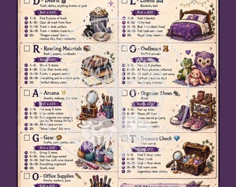 Dragons Loot RPG Chore Chart (Girl)
