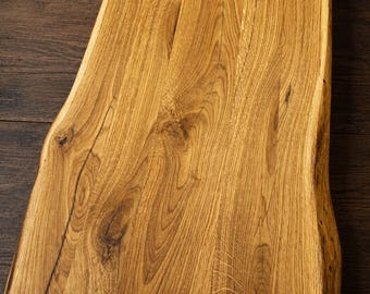 Large Live Edge Oak Cutting Board, 45 mm Thick