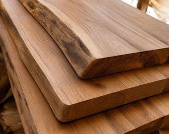 Live Edge Oak Slab: 40-45mm Thick DIY Oak Furniture Boards
