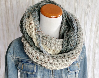 Infinity Cowl, Circle Scarf, Chunky Cowl, Chunky Neck Warmer