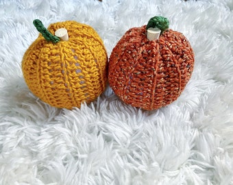 Rustic Pumpkins, Pumpkin Decor, Fall Decoration, Crocheted Pumpkins