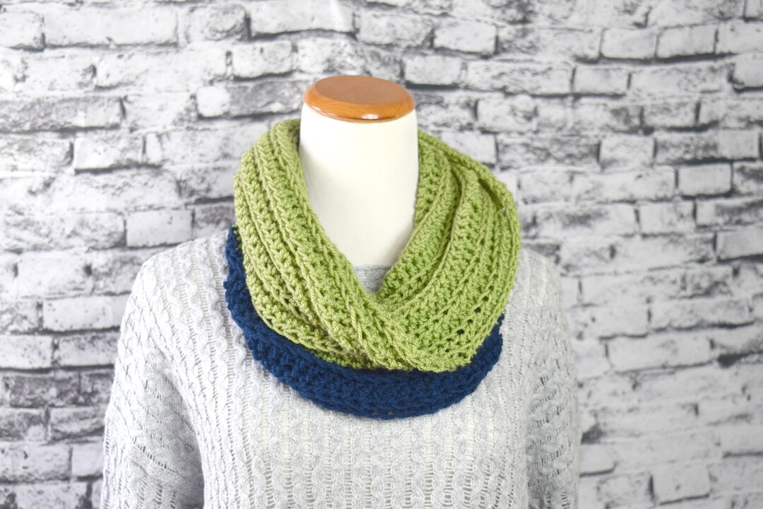 Infinity Scarf Circle Scarf Crochet Cowl Ready to Ship - Etsy