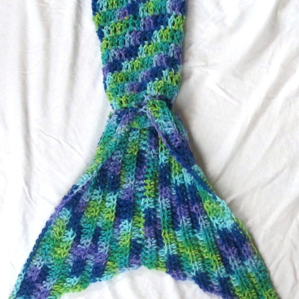 Mermaid Tail Blanket, Crocheted Mermaid Blanket, Infants Kids Adult Sizes, Made To Order