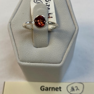 Gemstone Sterling Silver rings size 4