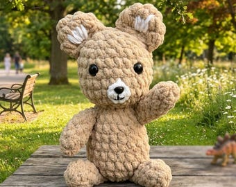Beginner Amigurumi Teddy Bear Crochet Pattern (PDF Download)