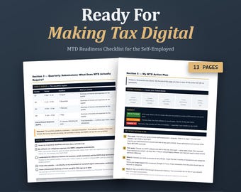 MTD Checklist UK Self-Employed Tax Guide (PDF Download)