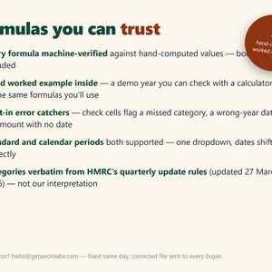 MTD Spreadsheet 2026/27 Landlord Bookkeeping HMRC | MTD Survival Kit | Excel Google Sheets image 6