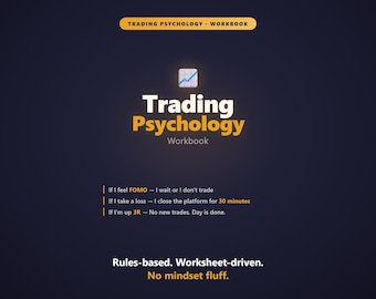 Trading Psychology Workbook | Stop Revenge Trading, Forex Rules Protocol (PDF)