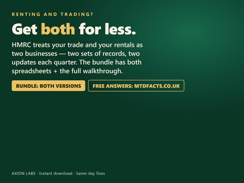 MTD Spreadsheet 2026/27 Landlord Bookkeeping HMRC | MTD Survival Kit | Excel Google Sheets image 7