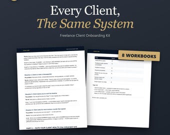 Freelance Client Onboarding Kit – Welcome Pack, Contract Template, Intake Form, Email Scripts