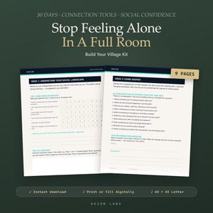 Build Your Village Kit | 30-Day Social Isolation Program (PDF Download)