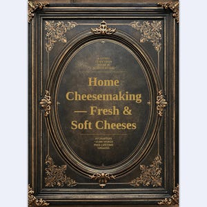 Home Cheesemaking — Fresh & Soft Cheeses Guide -- Rennet, Storage and Draining | Complete Fermentation Ebook, Digital Download