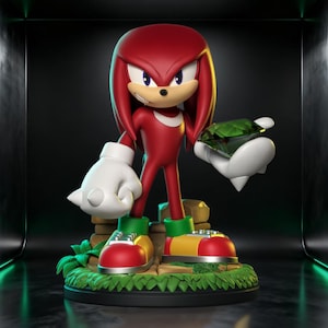 Echidna rossa - File STL per scultura in stile cartone animato, stampa 3D di figure in resina.