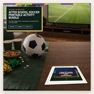 After School Soccer Printable Activity Bundle