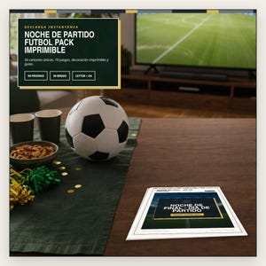 Noche de Partido Futbol Pack Imprimible