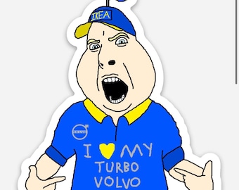 I Love My Turbo Volvo Jak Sticker