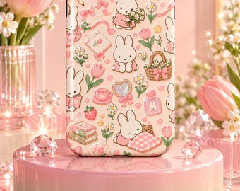 Personalized Miffy Phone Case gift for Wife, iPhone 18 17 16 15 Samsung s26 s25, Coquette Custom Name Phone Cover, Cute Kawaii Gift