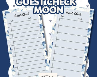 Guest Check - Moon
