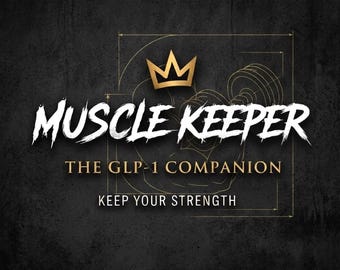 GLP-1 Muscle Keeper Toolkit | Strength Workout Plan, Protein Tracker (PDF Download)